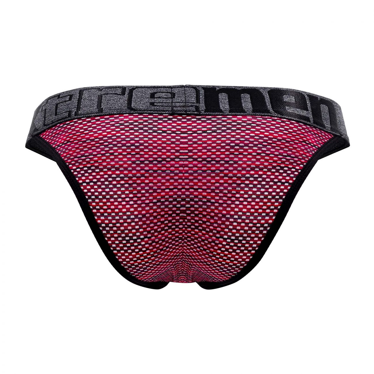 Xtremen 91098X Microfiber Mesh Bikini Red Plus Sizes