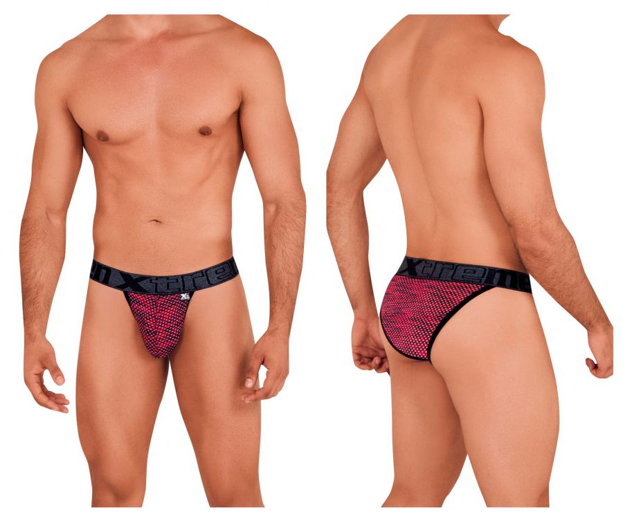 Xtremen 91098 Microfiber Mesh Bikini Red