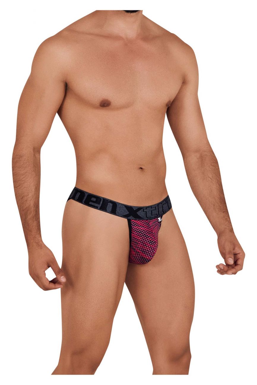 Xtremen 91098 Microfiber Mesh Bikini Red