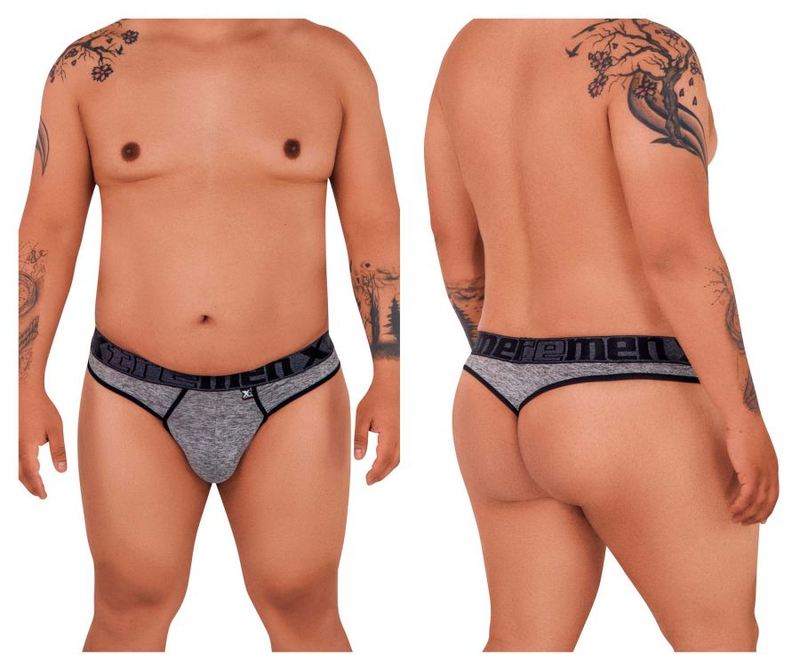 Xtremen 91101X Microfiber Thongs Jasper Gray Plus Sizes