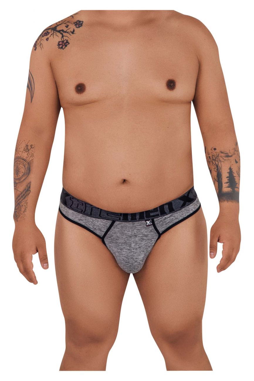 Xtremen 91101X Microfiber Thongs Jasper Gray Plus Sizes