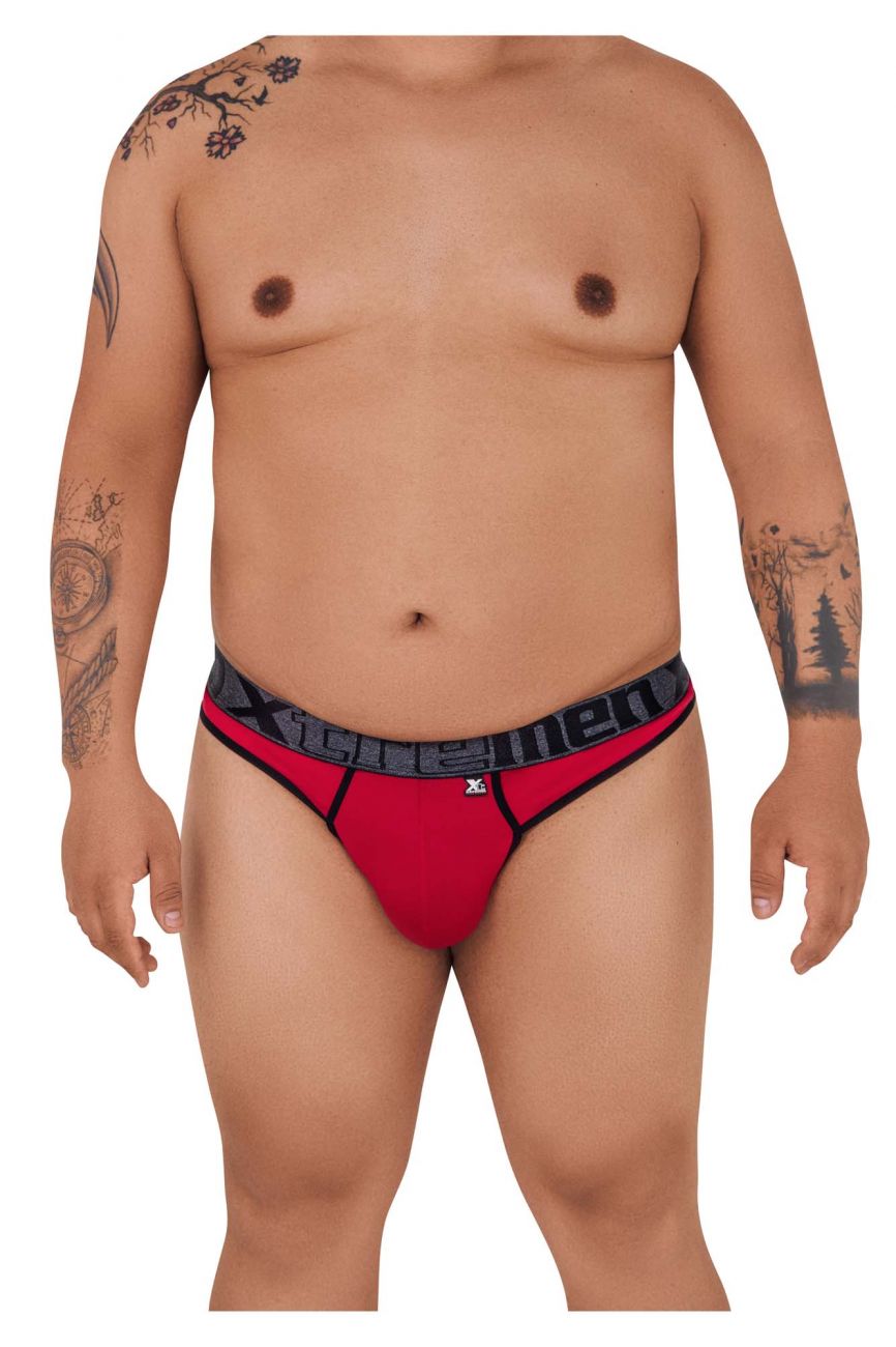 Xtremen 91101X Microfiber Thongs Red Plus Sizes