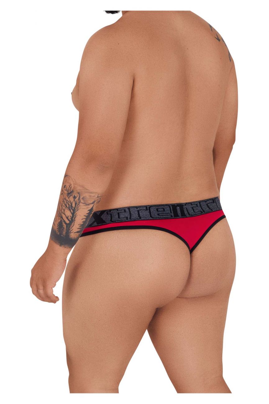 Xtremen 91101X Microfiber Thongs Red Plus Sizes