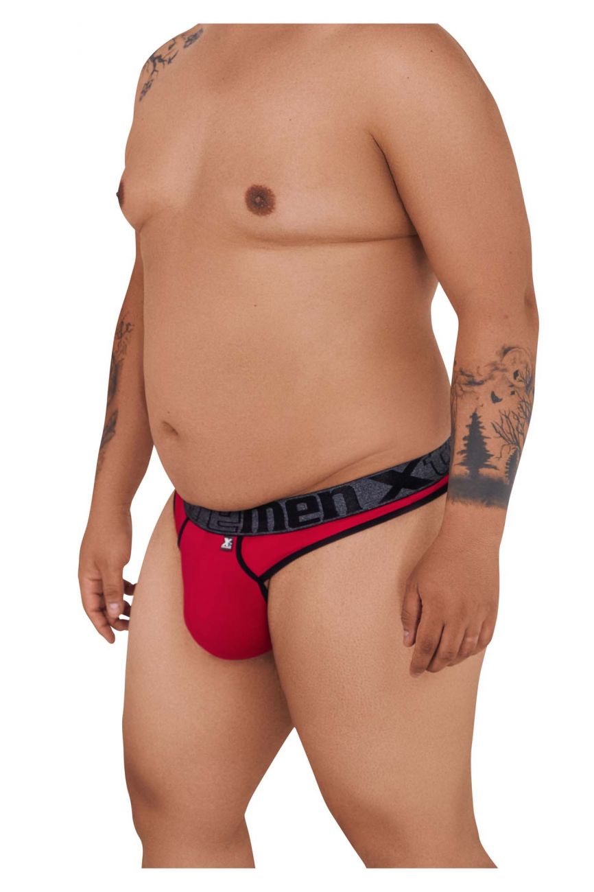 Xtremen 91101X Microfiber Thongs Red Plus Sizes