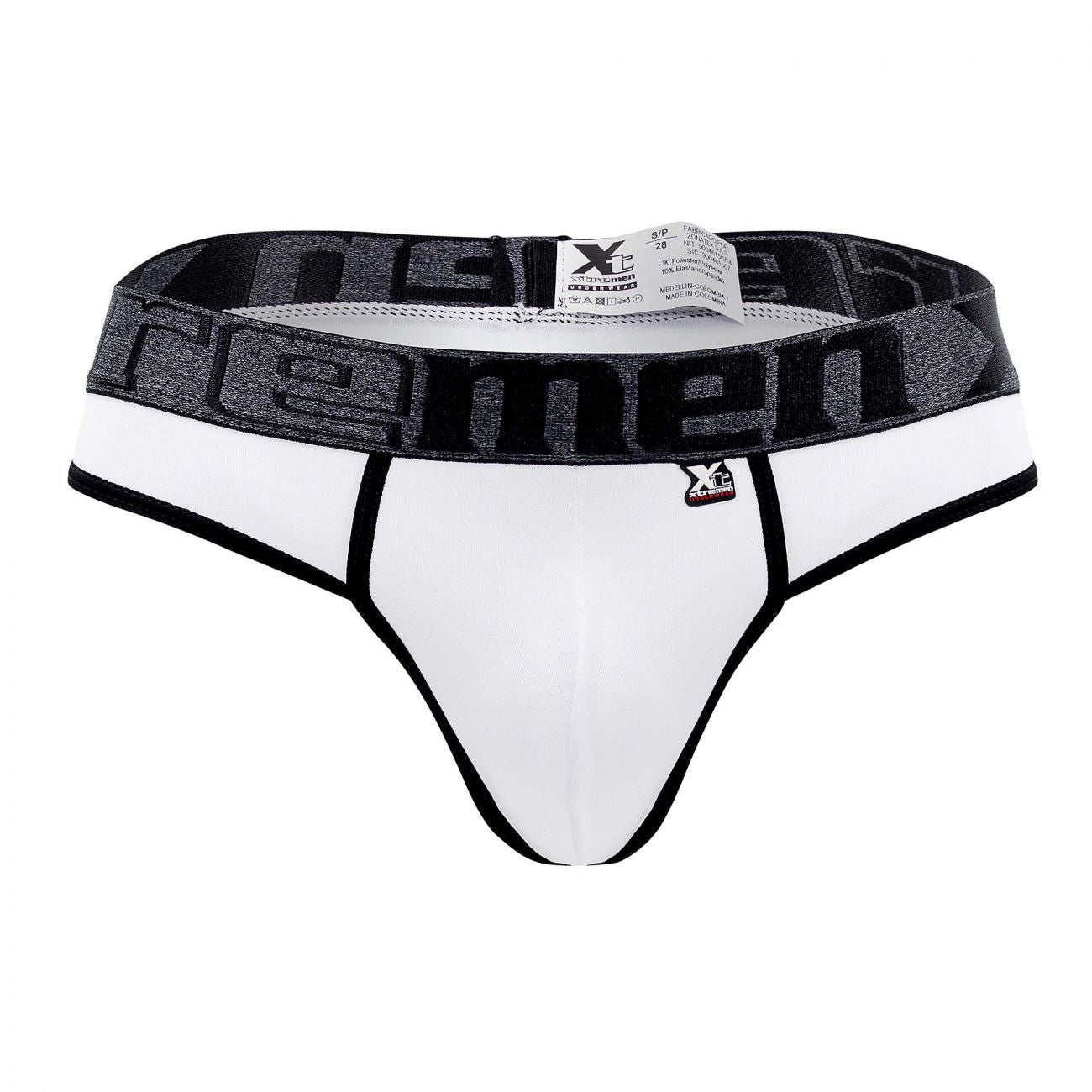 Xtremen 91101X Microfiber Thongs White Plus Sizes