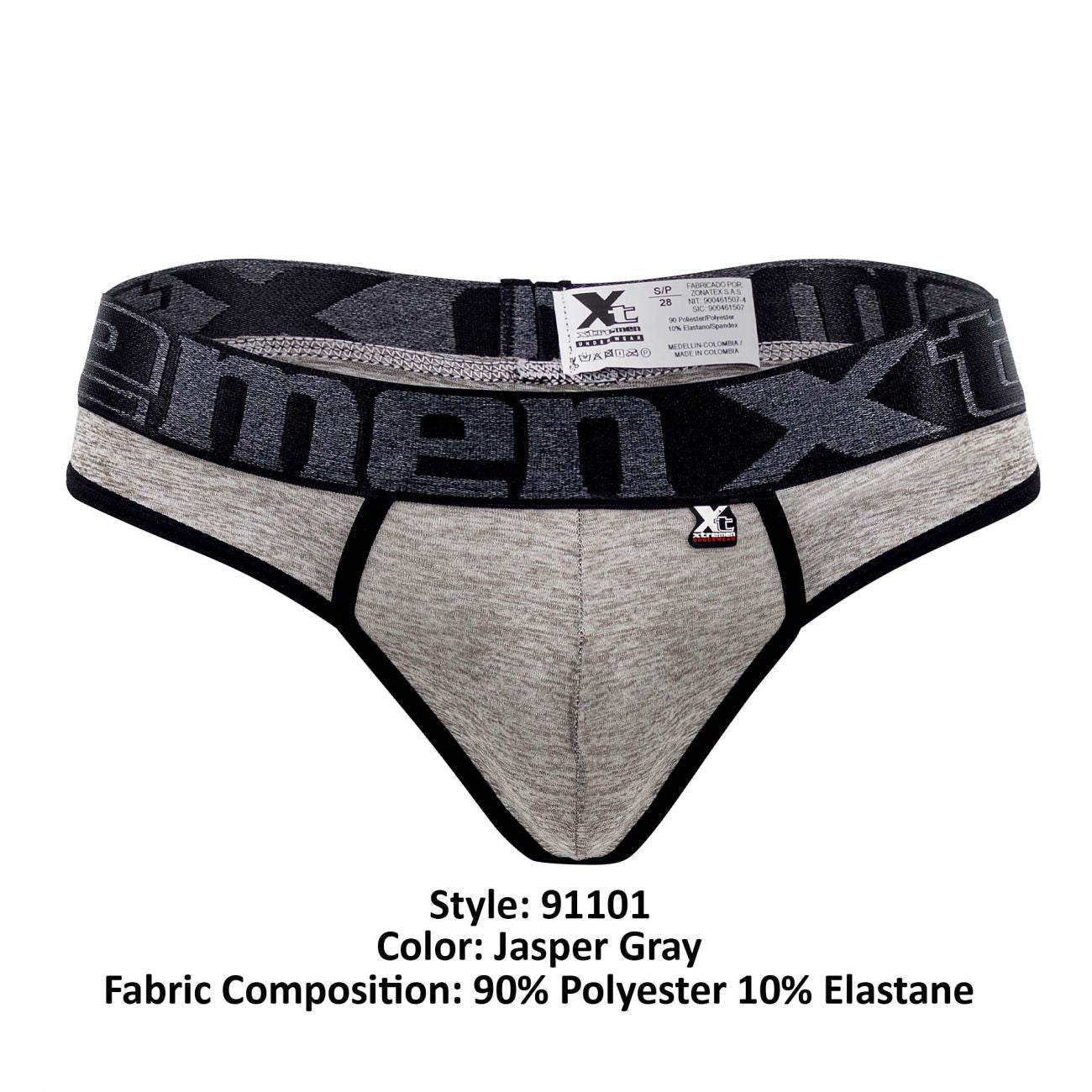 Xtremen 91101 Microfiber Thongs Jasper Gray