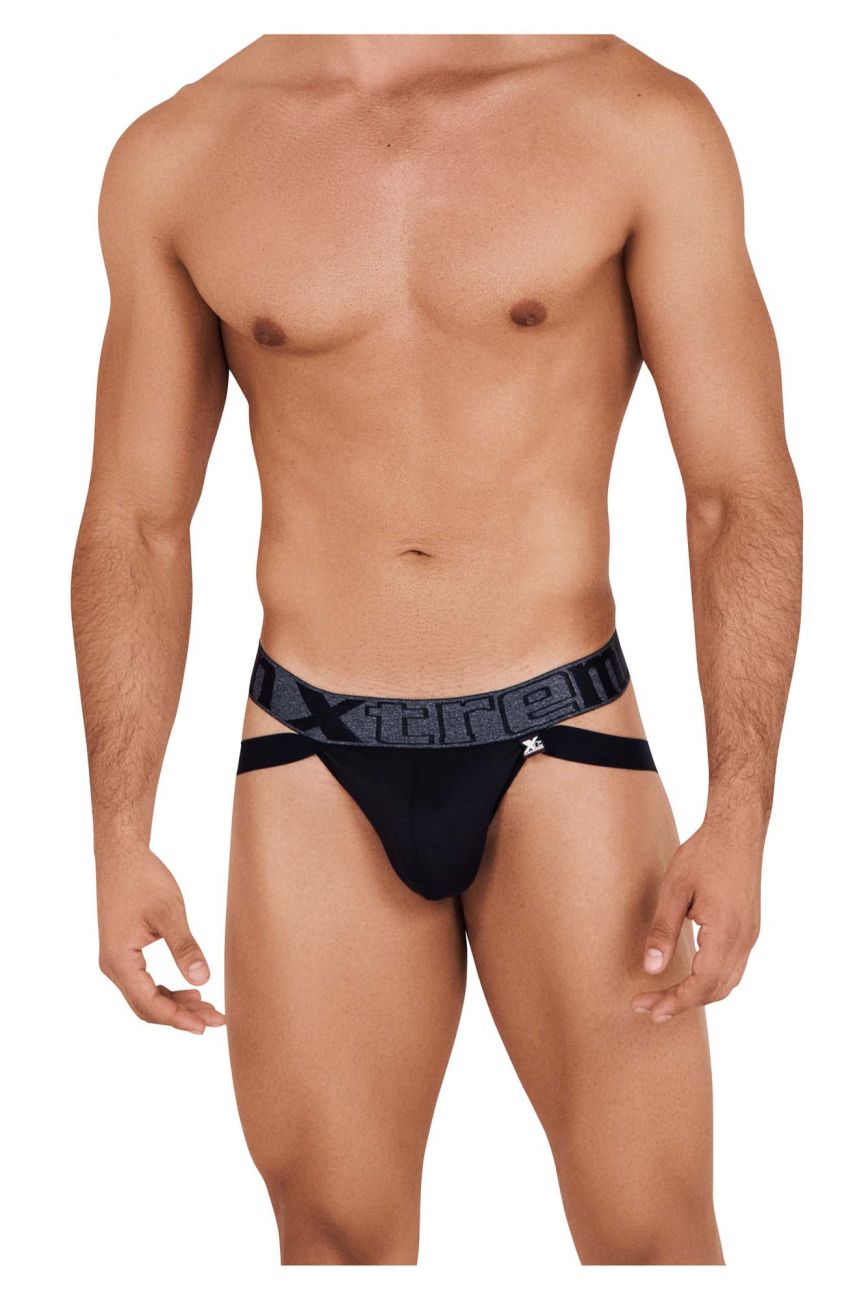 Xtremen 91102 Microfiber Jockstrap Black