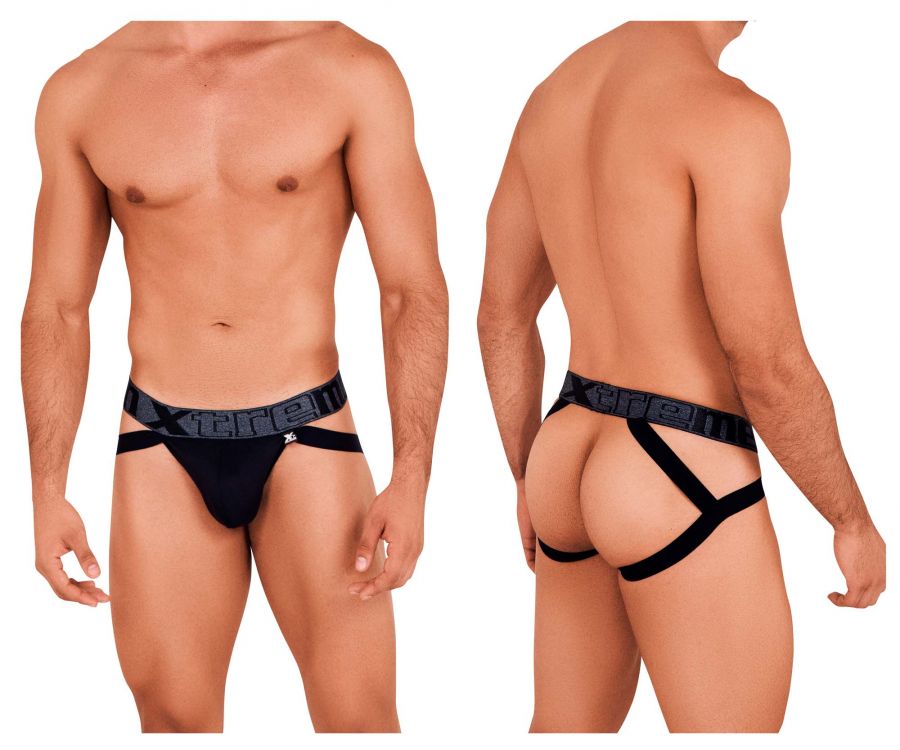 Xtremen 91102 Microfiber Jockstrap Black
