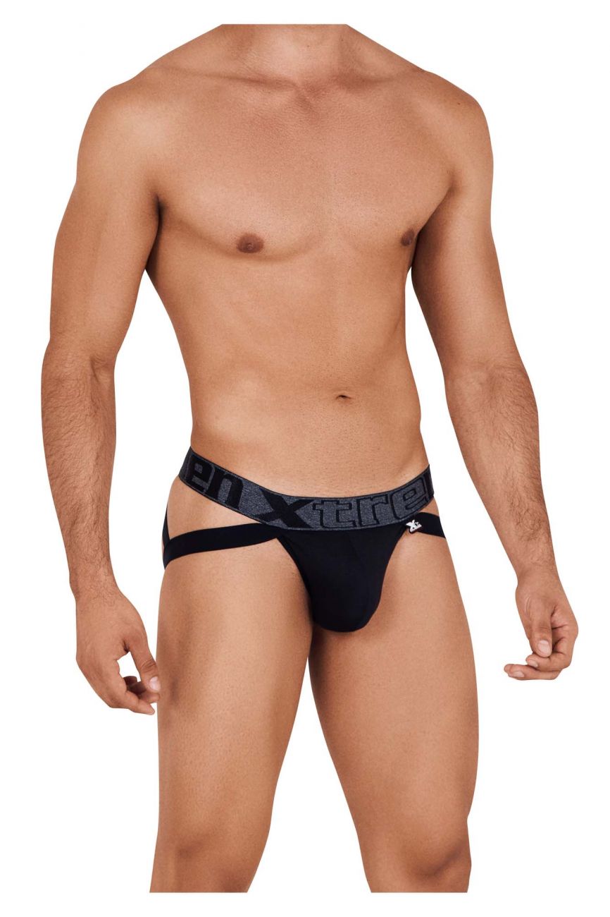 Xtremen 91102 Microfiber Jockstrap Black