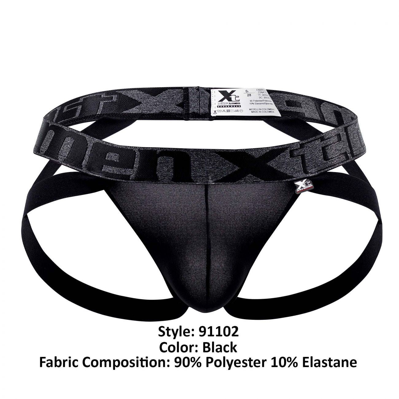 Xtremen 91102 Microfiber Jockstrap Black