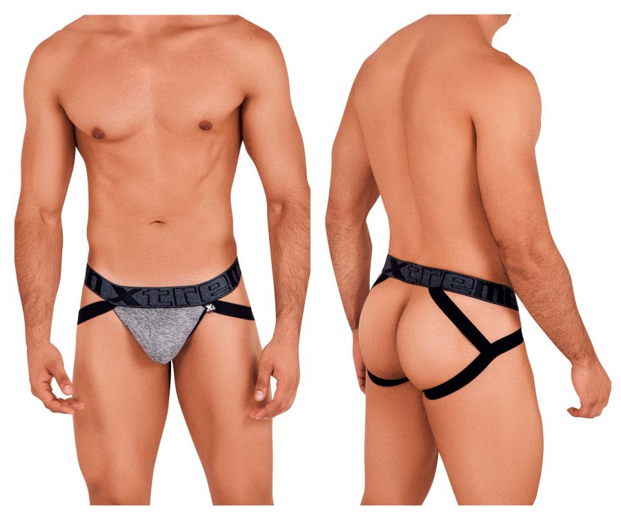 Xtremen 91102 Microfiber Jockstrap Jasper Gray