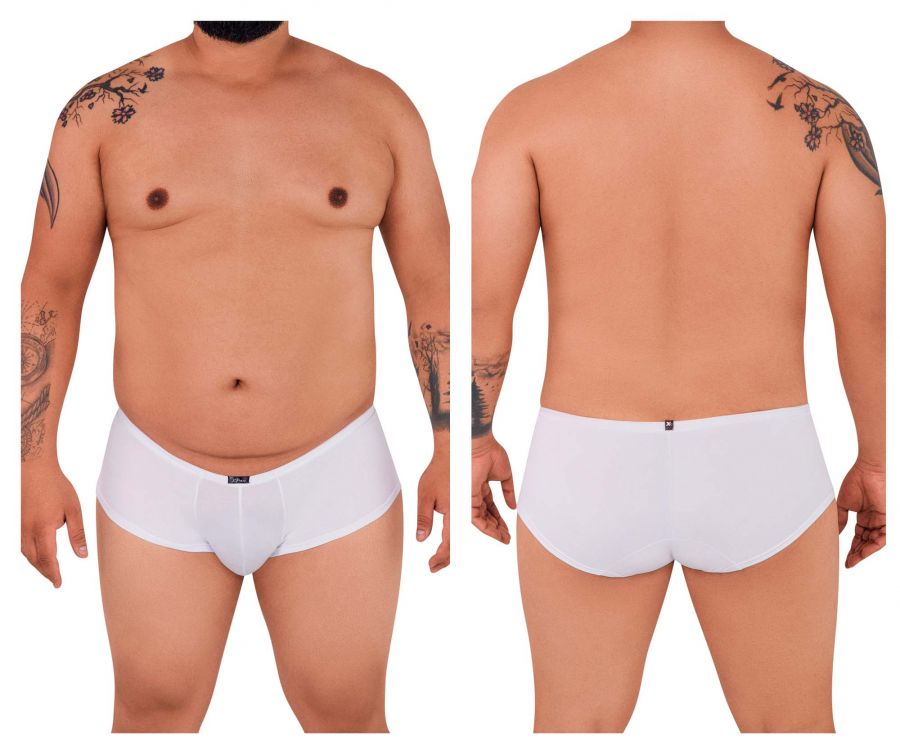 Xtremen 91103X Microfiber Trunks White Plus Sizes