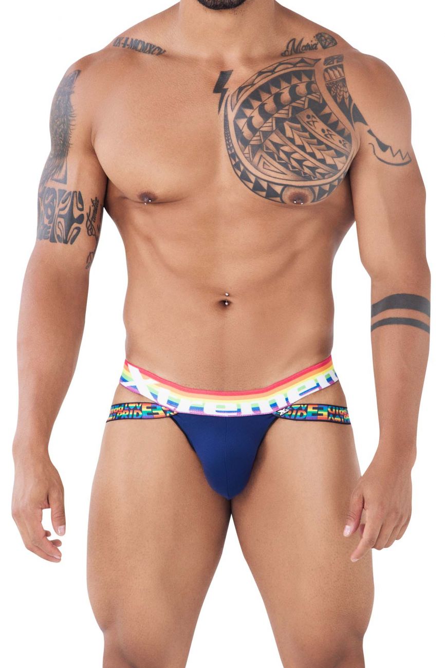 Xtremen 91105 Pride Jockstrap Navy