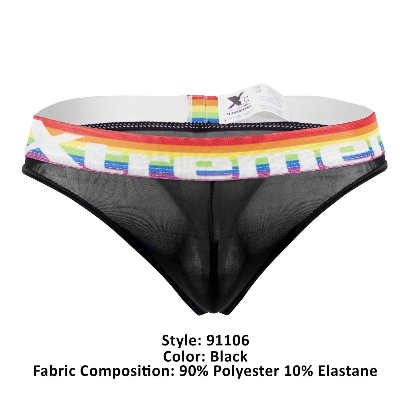 Xtremen 91106 Pride Thongs Black
