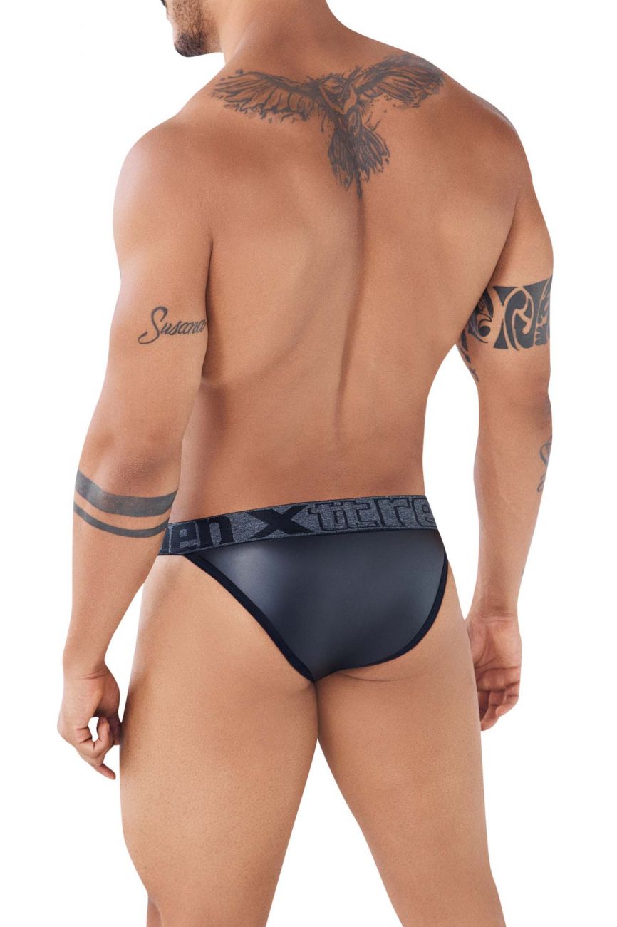 Xtremen 91109 Faux Leather Bikini Black