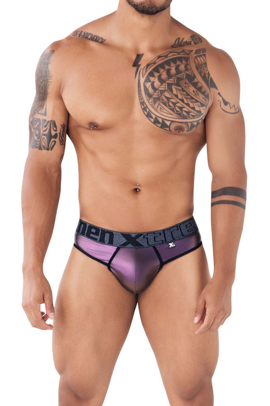 Xtremen 91113 Faux Leather Thongs Black