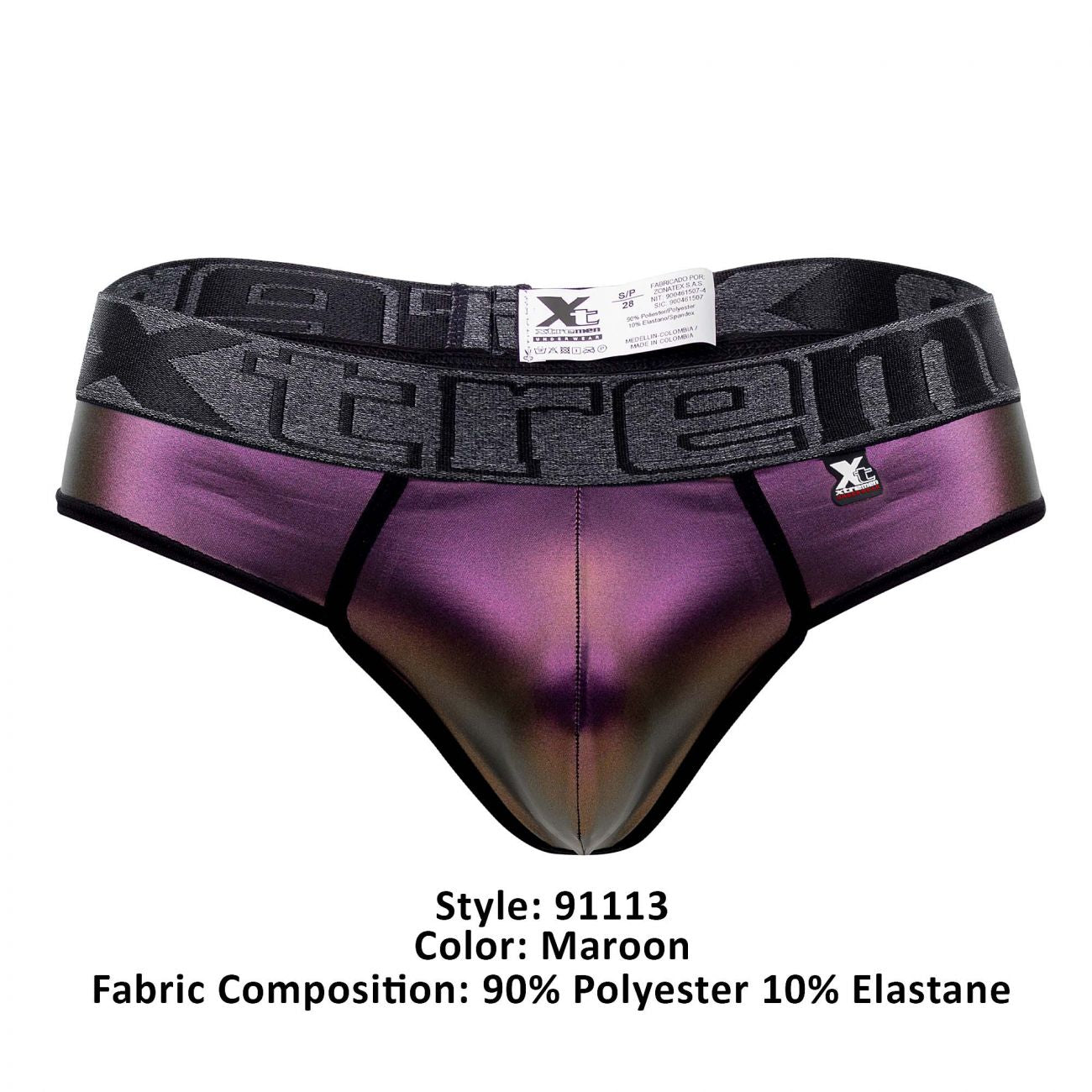 Xtremen 91113 Faux Leather Thongs Black