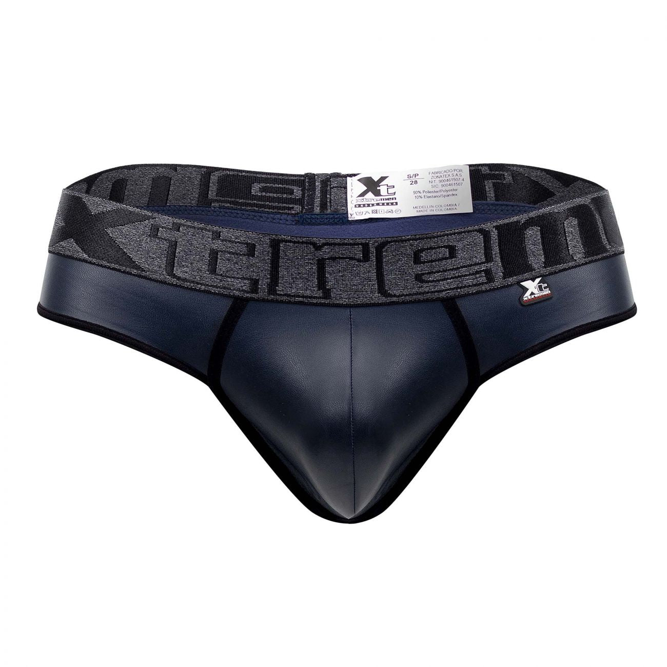 Xtremen 91113 Faux Leather Thongs Black