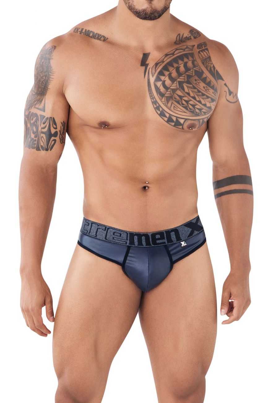 Xtremen 91113 Faux Leather Thongs Navy