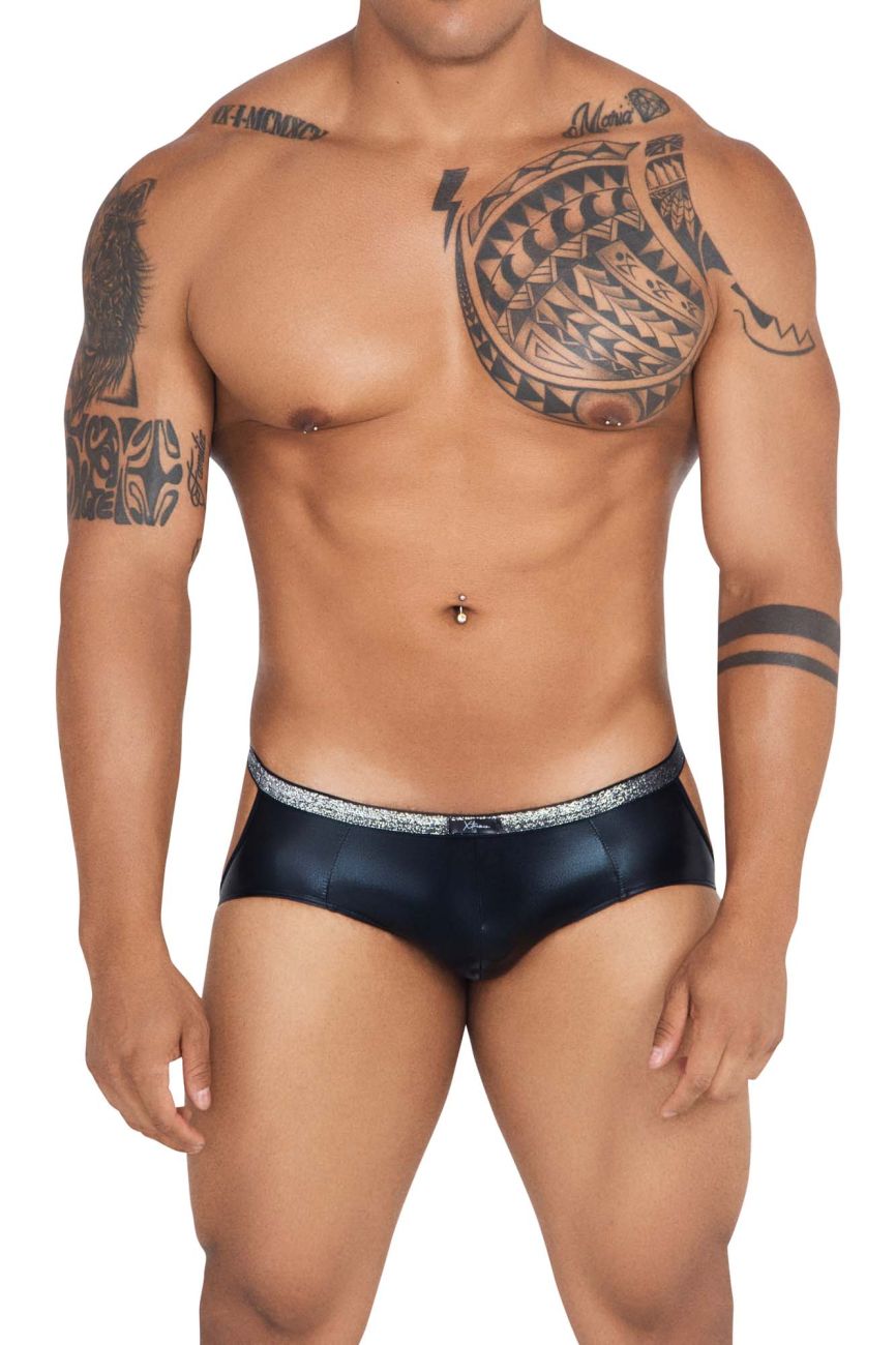 Xtremen 91116 Metallic Jockstrap Black