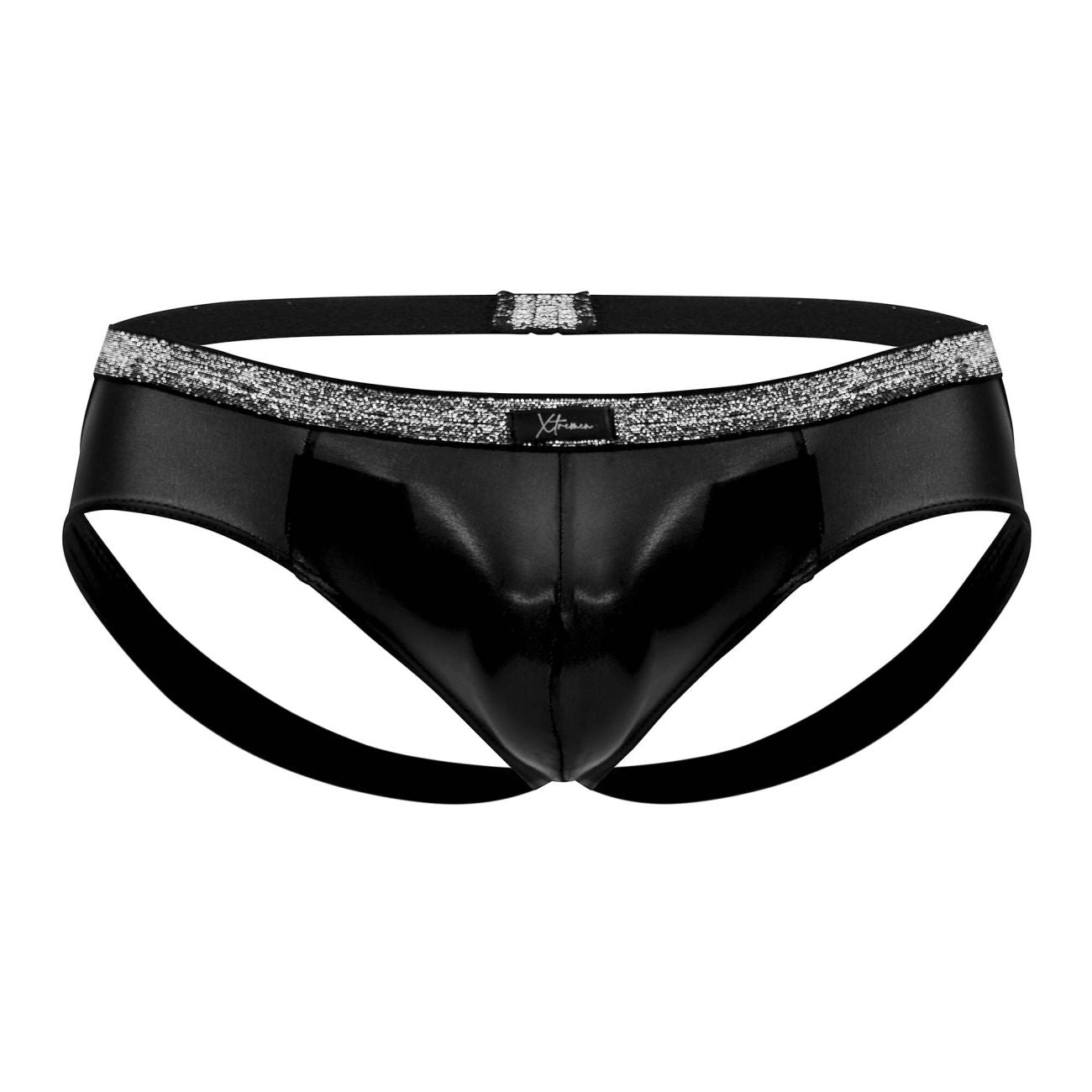Xtremen 91116 Metallic Jockstrap Black