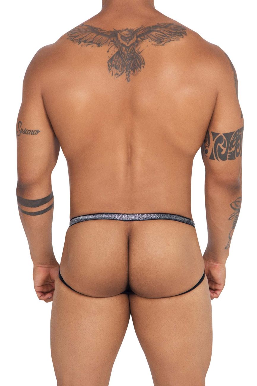 Xtremen 91116 Metallic Jockstrap Black