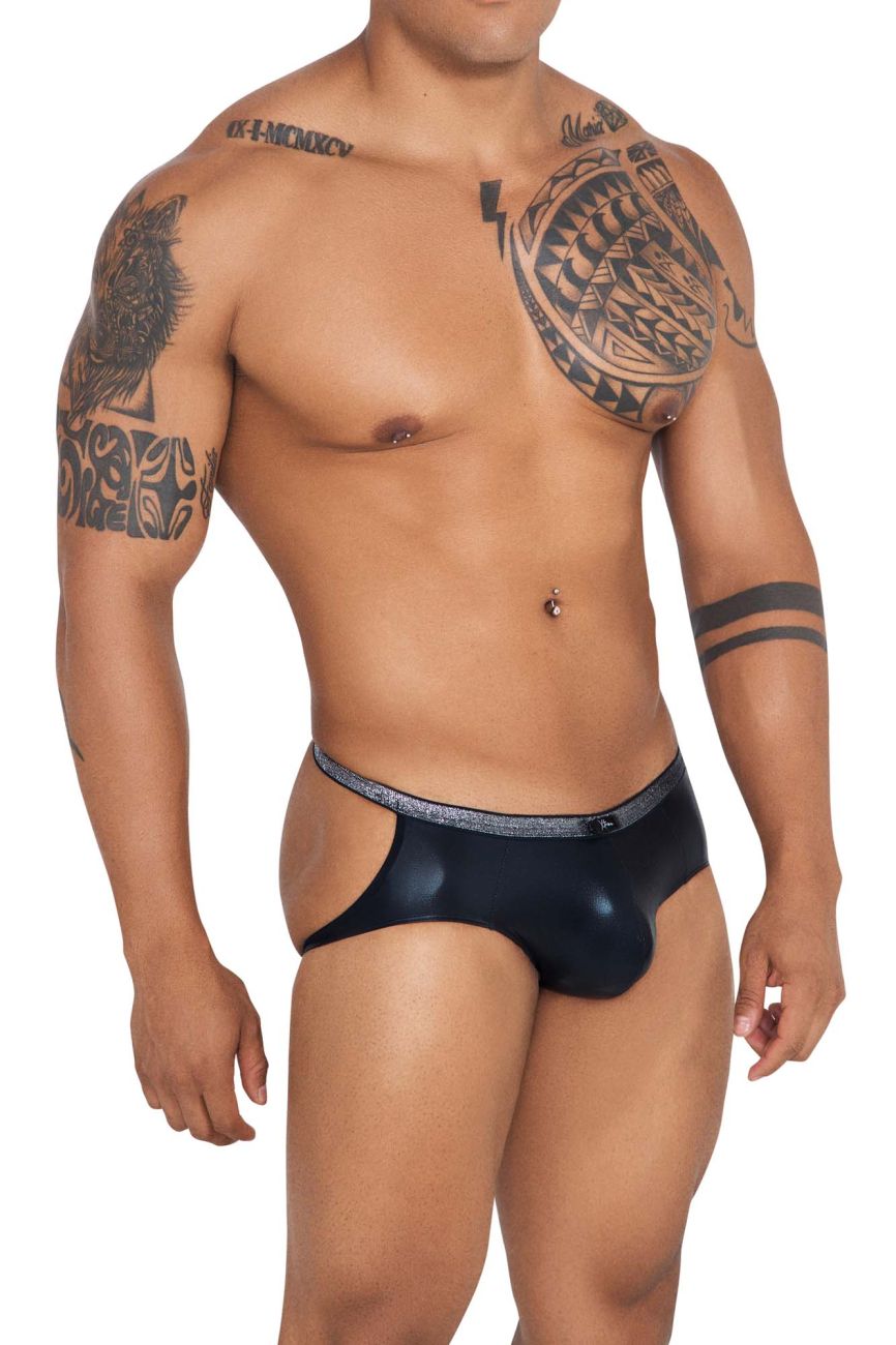 Xtremen 91116 Metallic Jockstrap Black