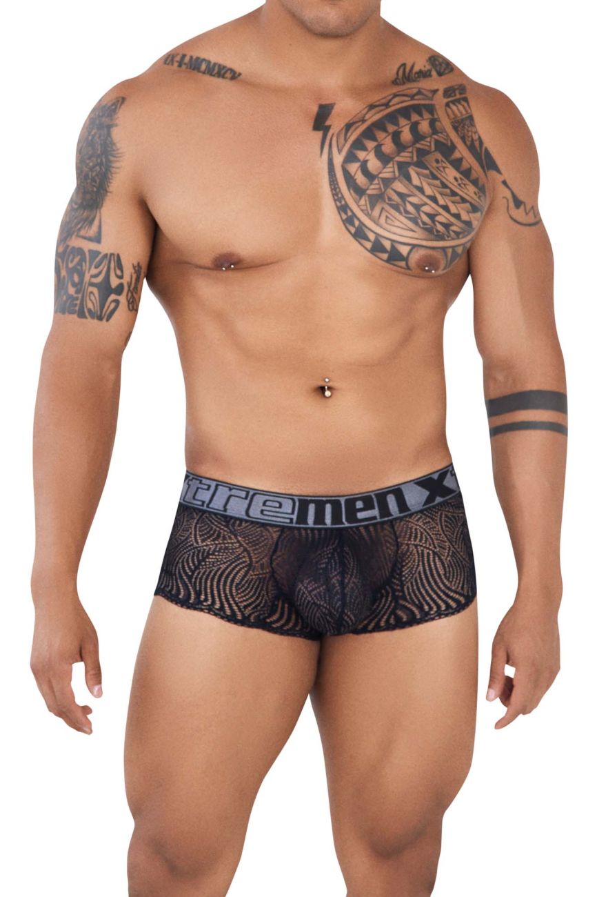 Xtremen 91123 Chic Lace Briefs Black