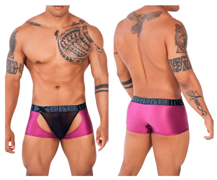 Xtremen 91125 Daring Mesh Trunks Violet