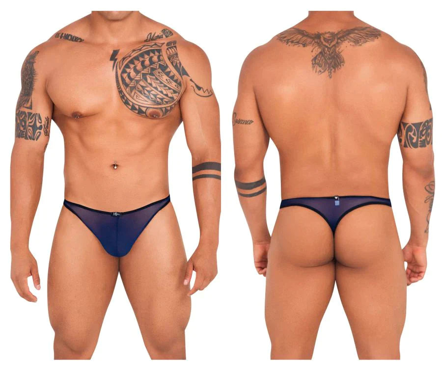 Xtremen 91126 Vibrant Mesh Thongs Dark Blue