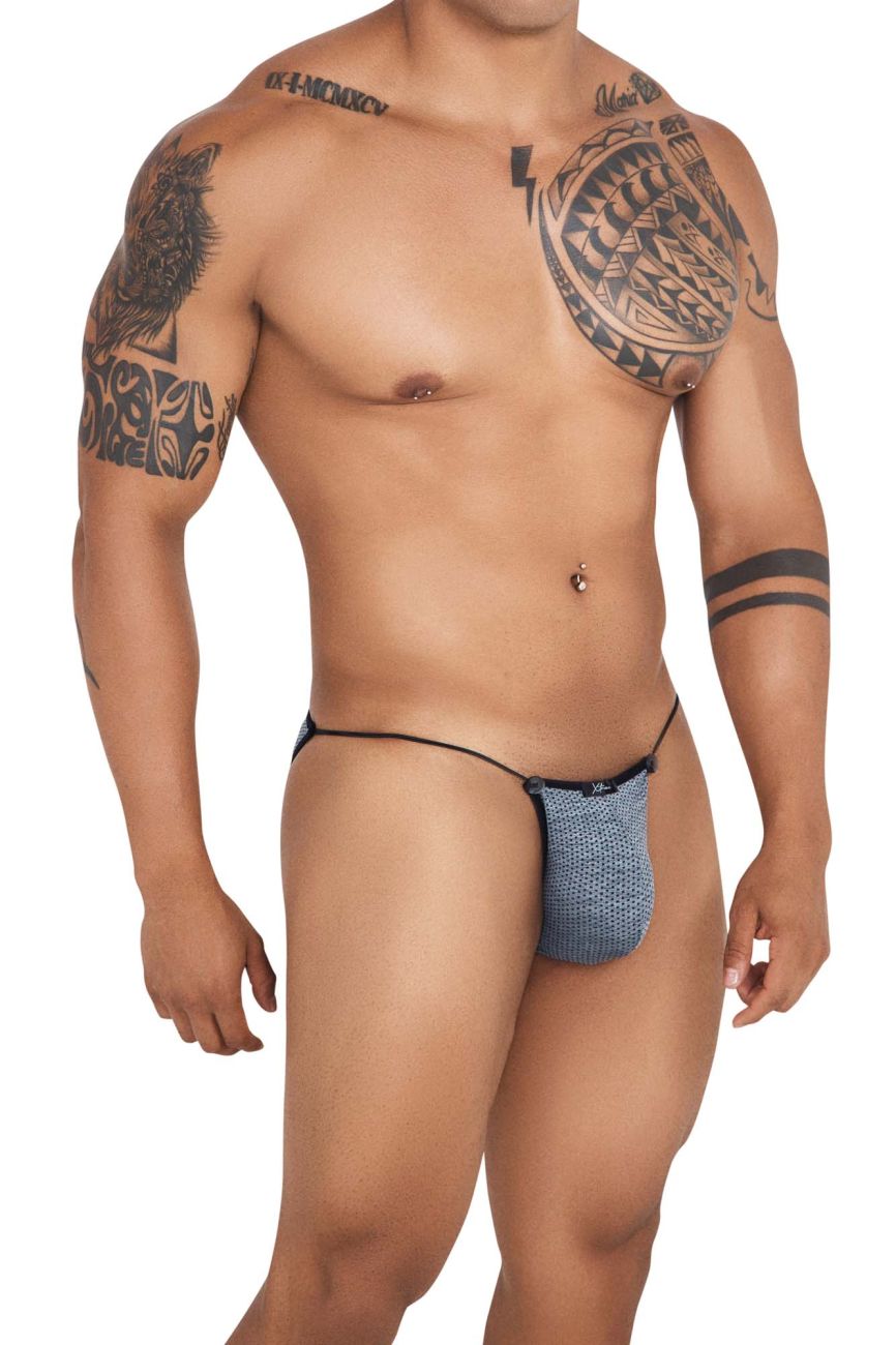 Xtremen 91132 Colorful Mesh Bikini Black