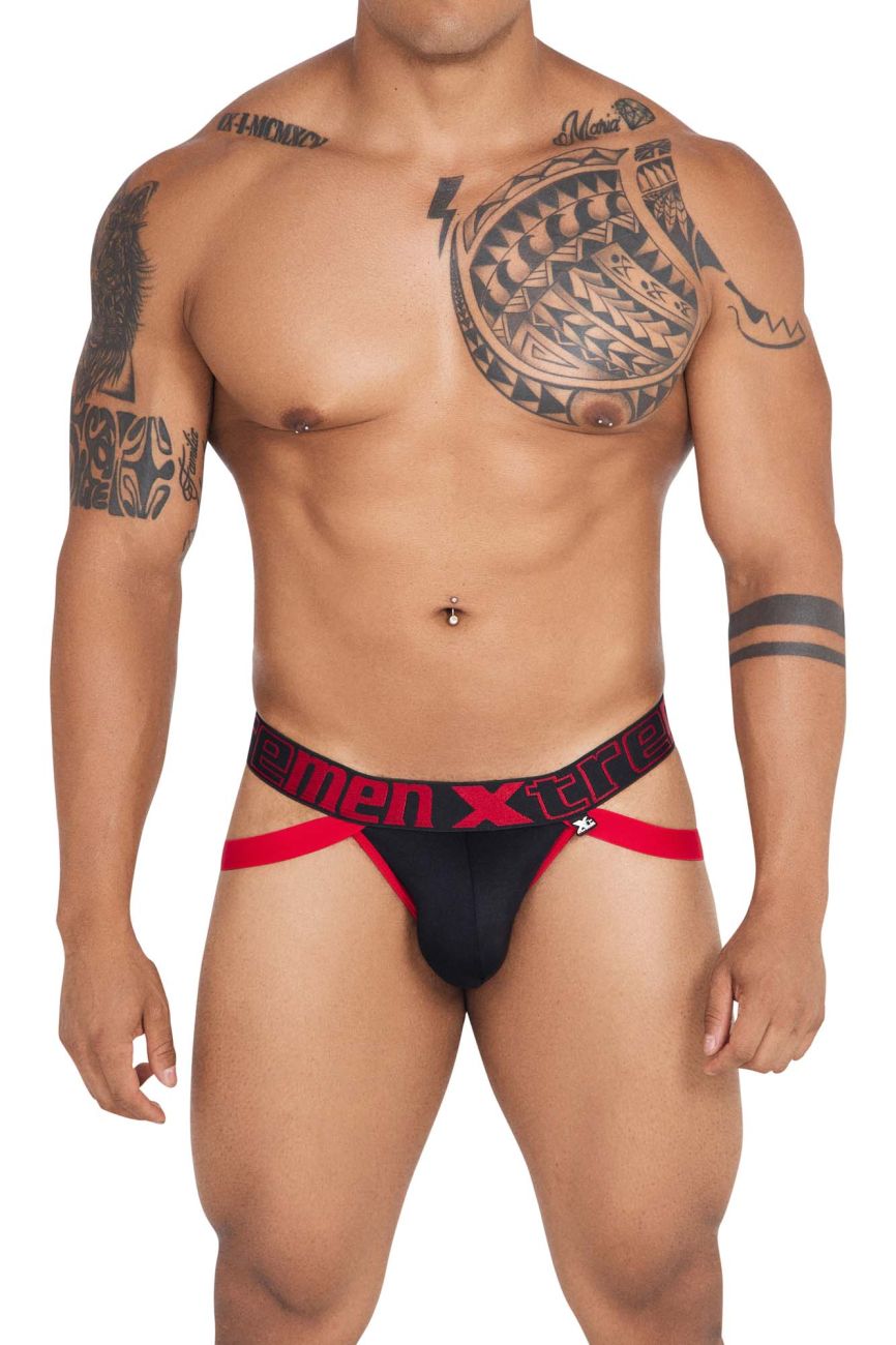 Xtremen 91139 Athletic Jockstrap Black