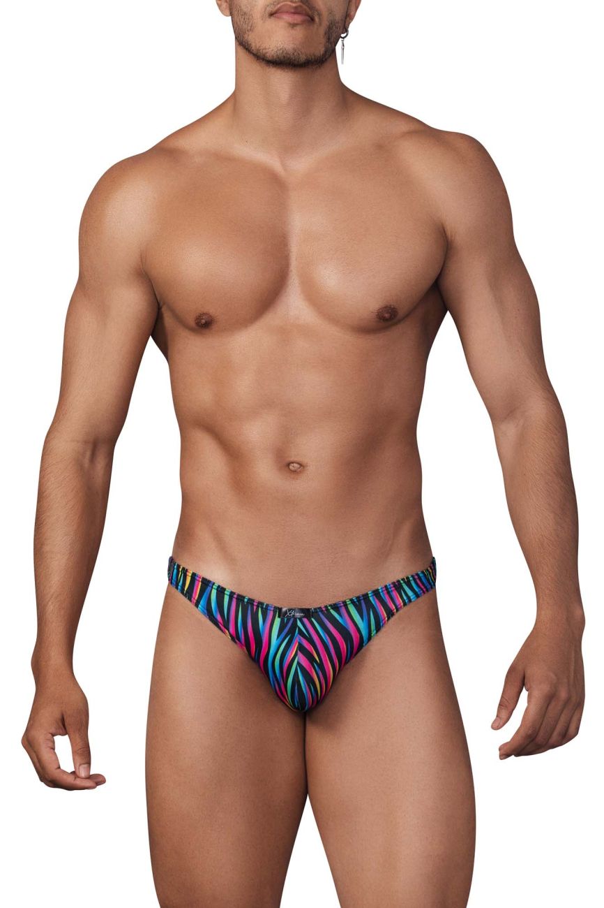 Xtremen 91145 Printed Microfiber Bikini Disco Zebra