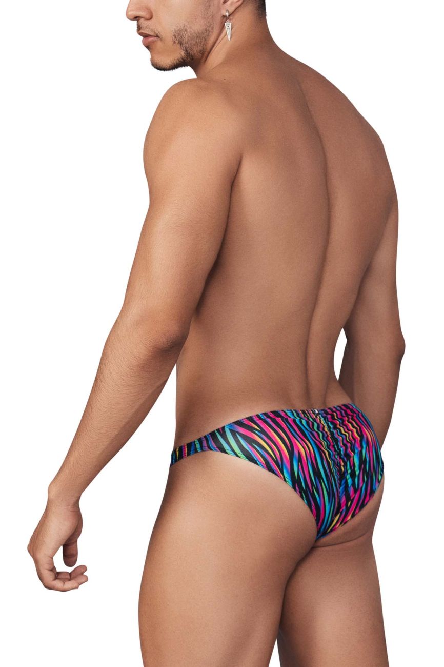 Xtremen 91145 Printed Microfiber Bikini Disco Zebra