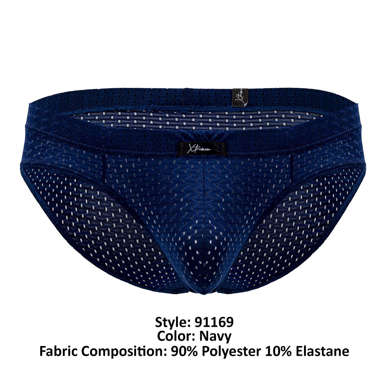 Xtremen 91169 Mesh Briefs Navy