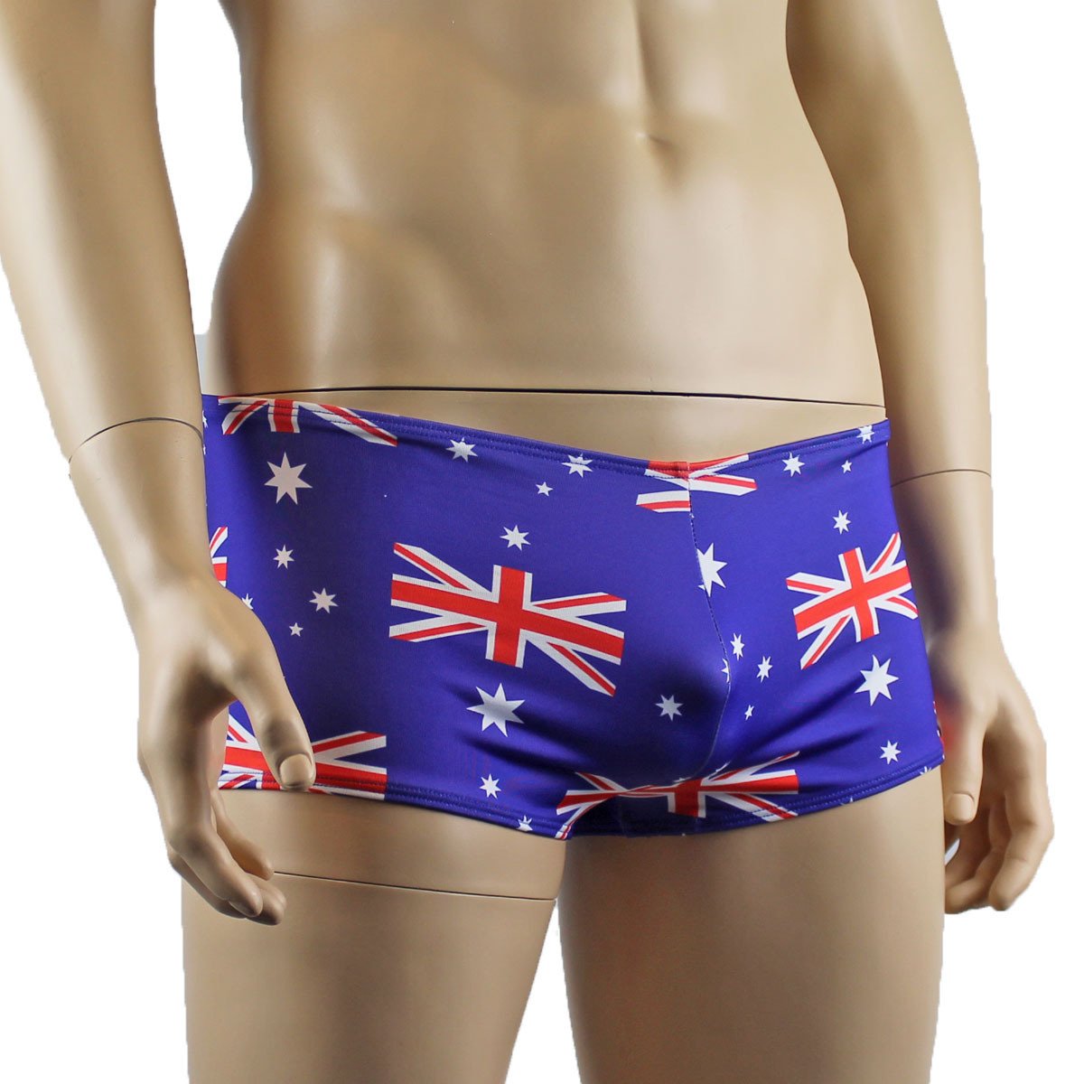 Mens Australian Flag Aussie Day Low Waisted Boxer Shorts