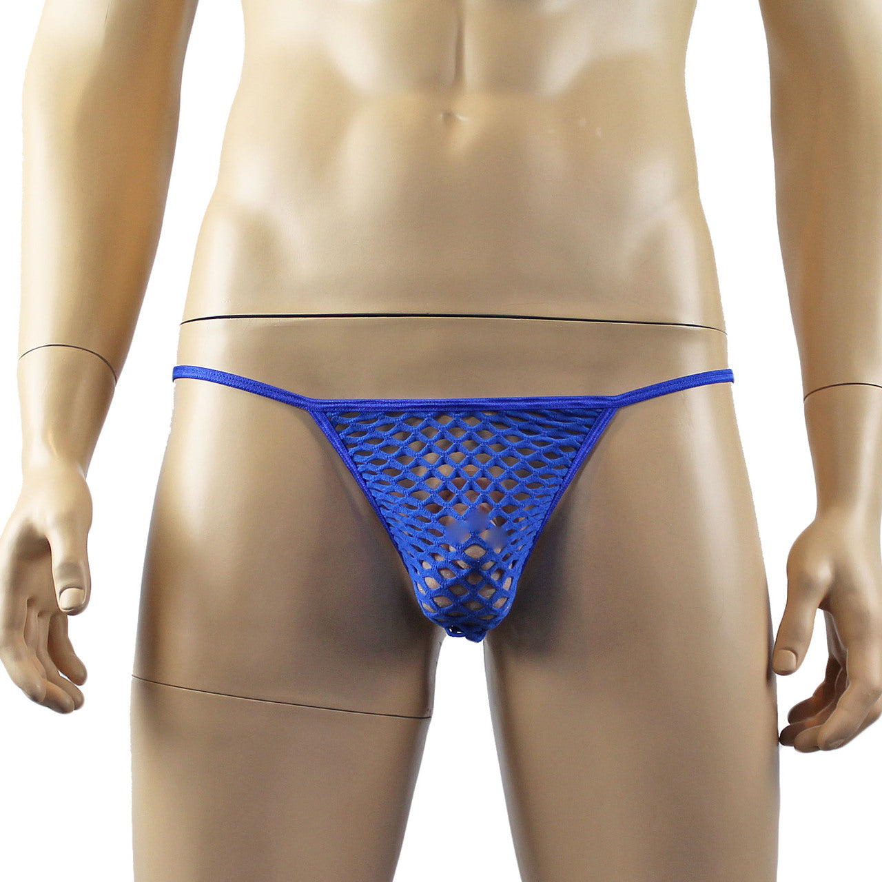 Mens Lingerie See-through Large Net Pouch G string (blue plus other colours)