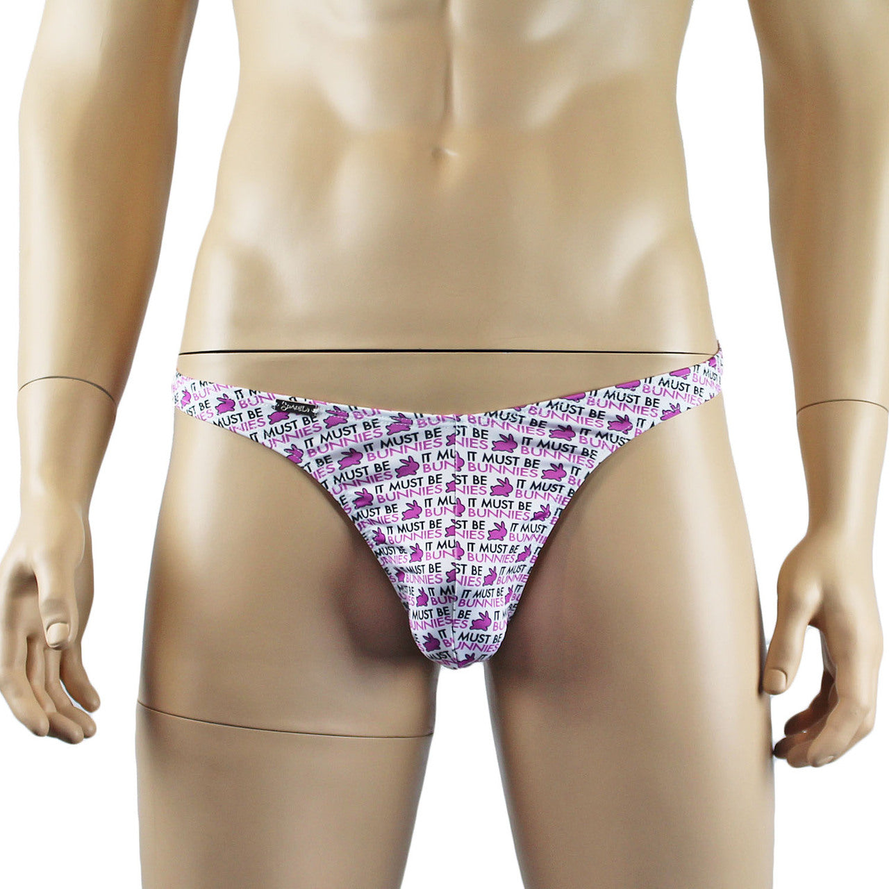 SALE - Mens Must Be Bunnies Easter Thong with Sexy Back