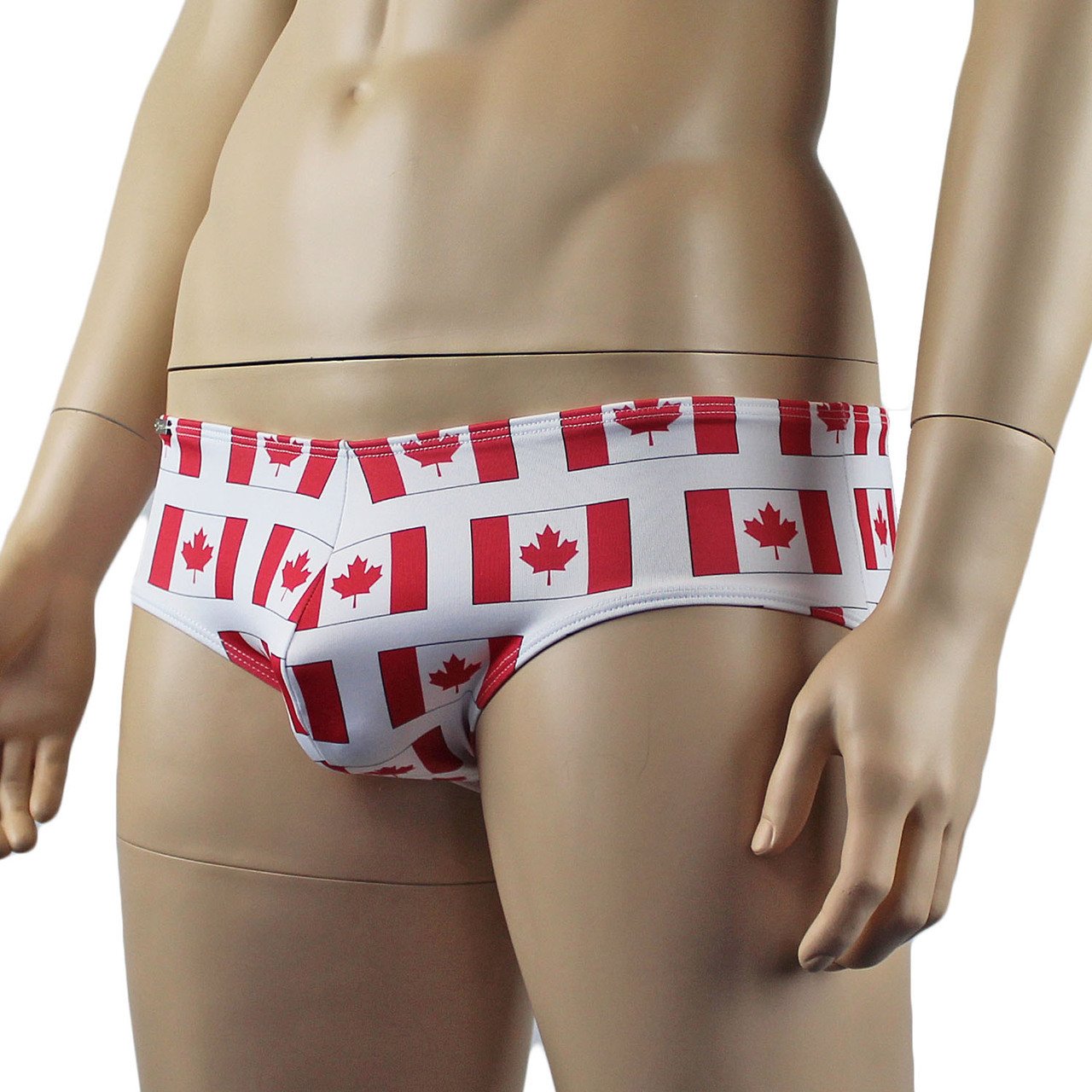 Mens Canadian Flag Mini Boxer Briefs