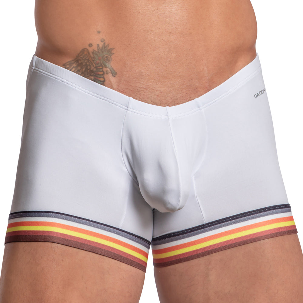 Daddy DDG012 Multi Color Boxer Trunk White