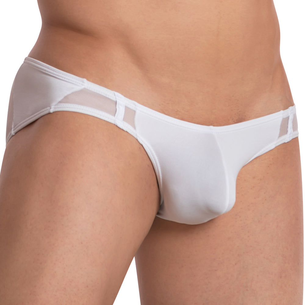 Daddy Equality Mesh Panel Brief White Plus Sizes