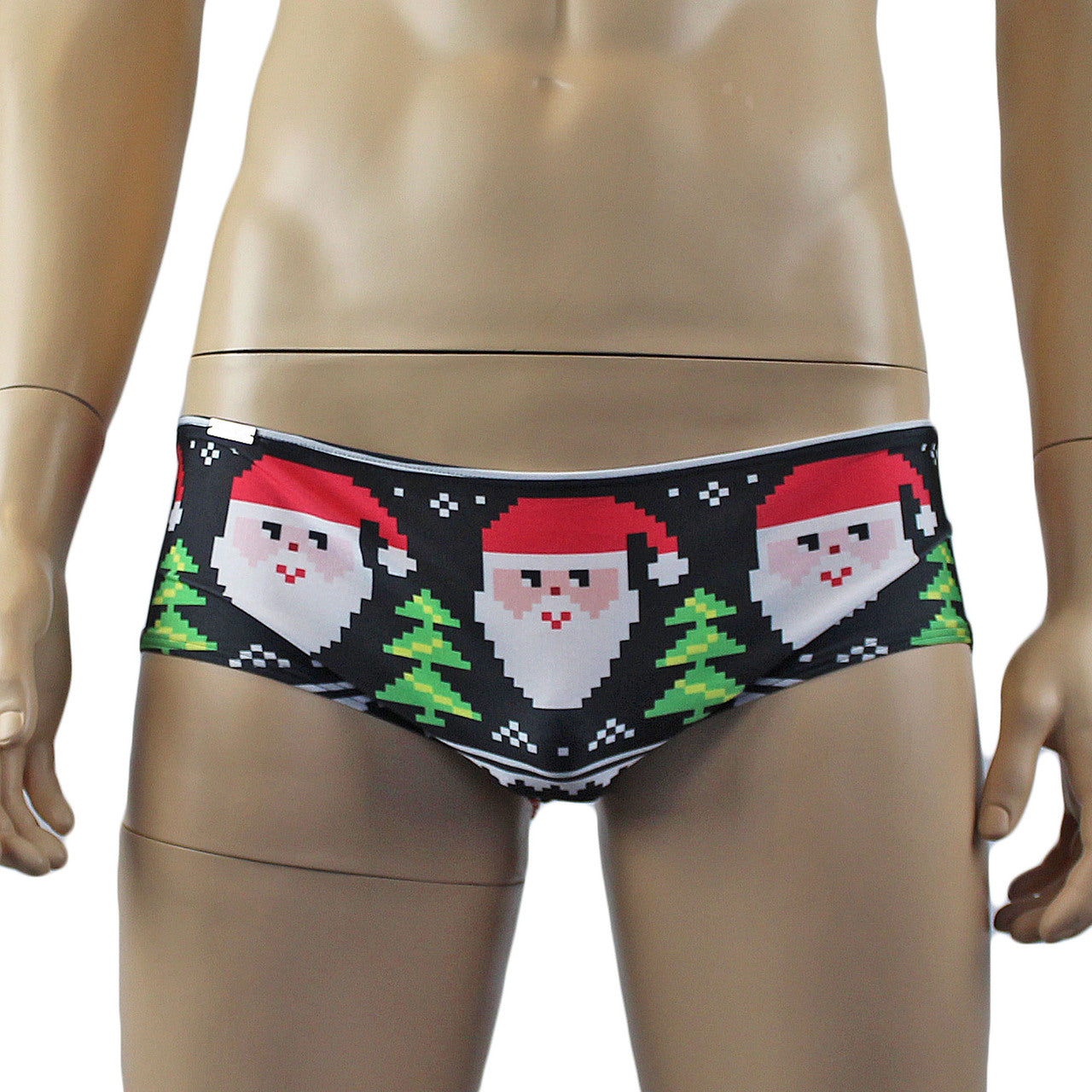 Mens Digital Santa HoHoHo Merry Christmas Briefs