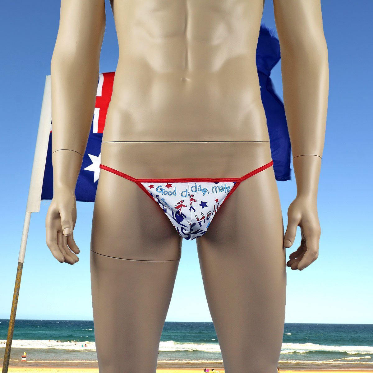 Mens Gidday Australia Day Underwear Pouch G string