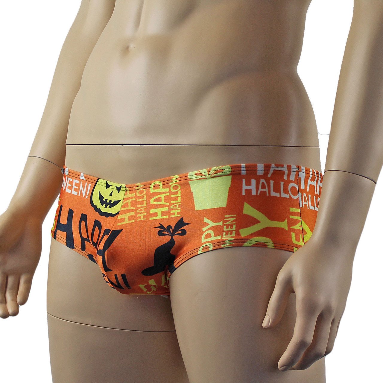 Mens Happy Halloween Boxer Briefs Underwear, Halloween Pumpkins