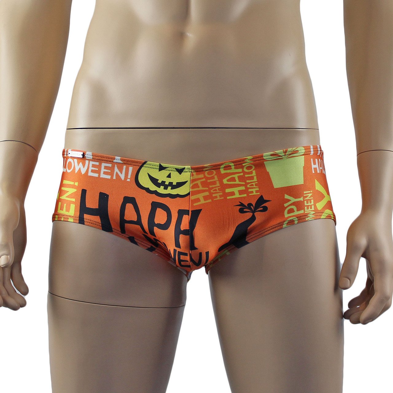 Mens Happy Halloween Boxer Briefs Underwear, Halloween Pumpkins