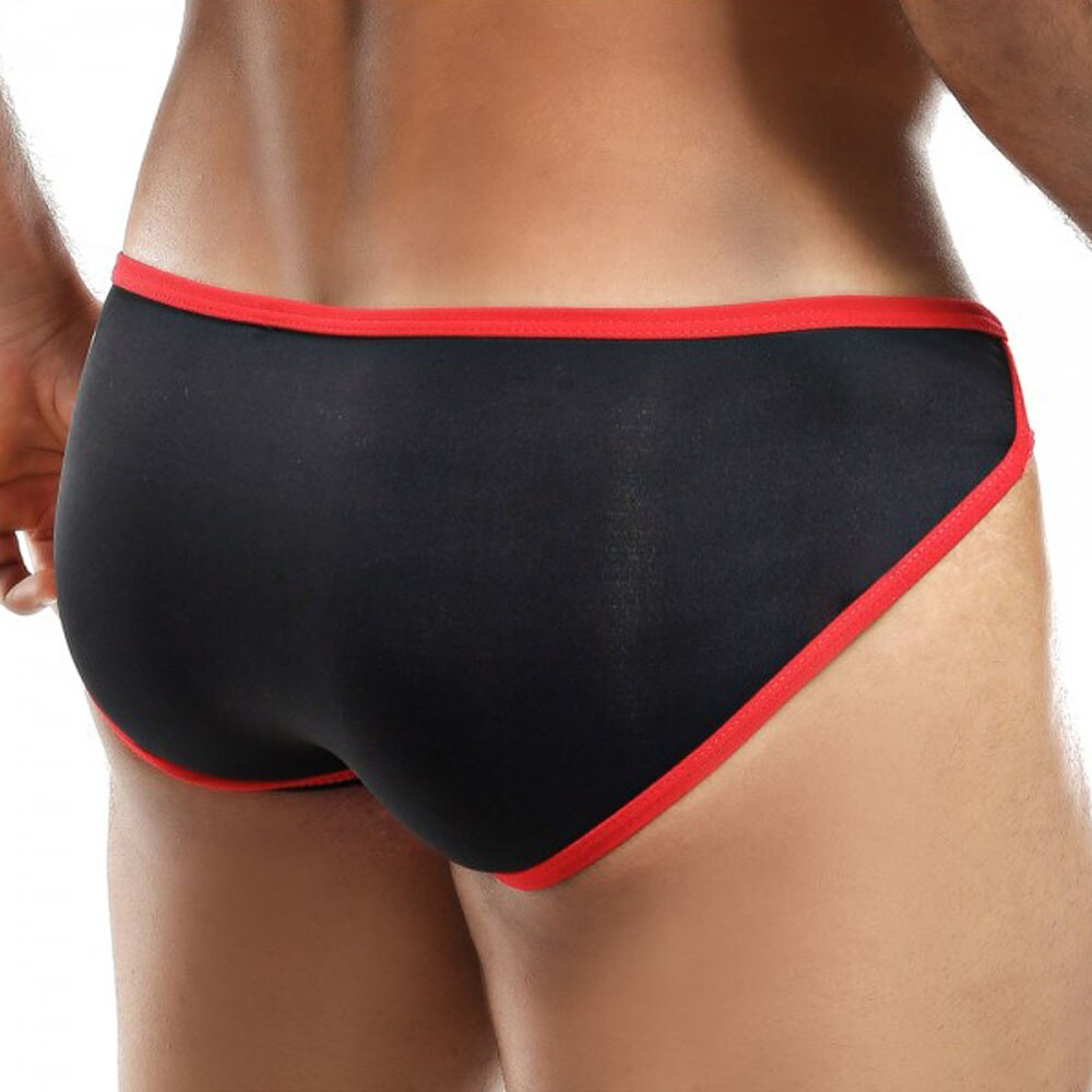 Mens Intymen Underwear Bikini Brief Black and Red
