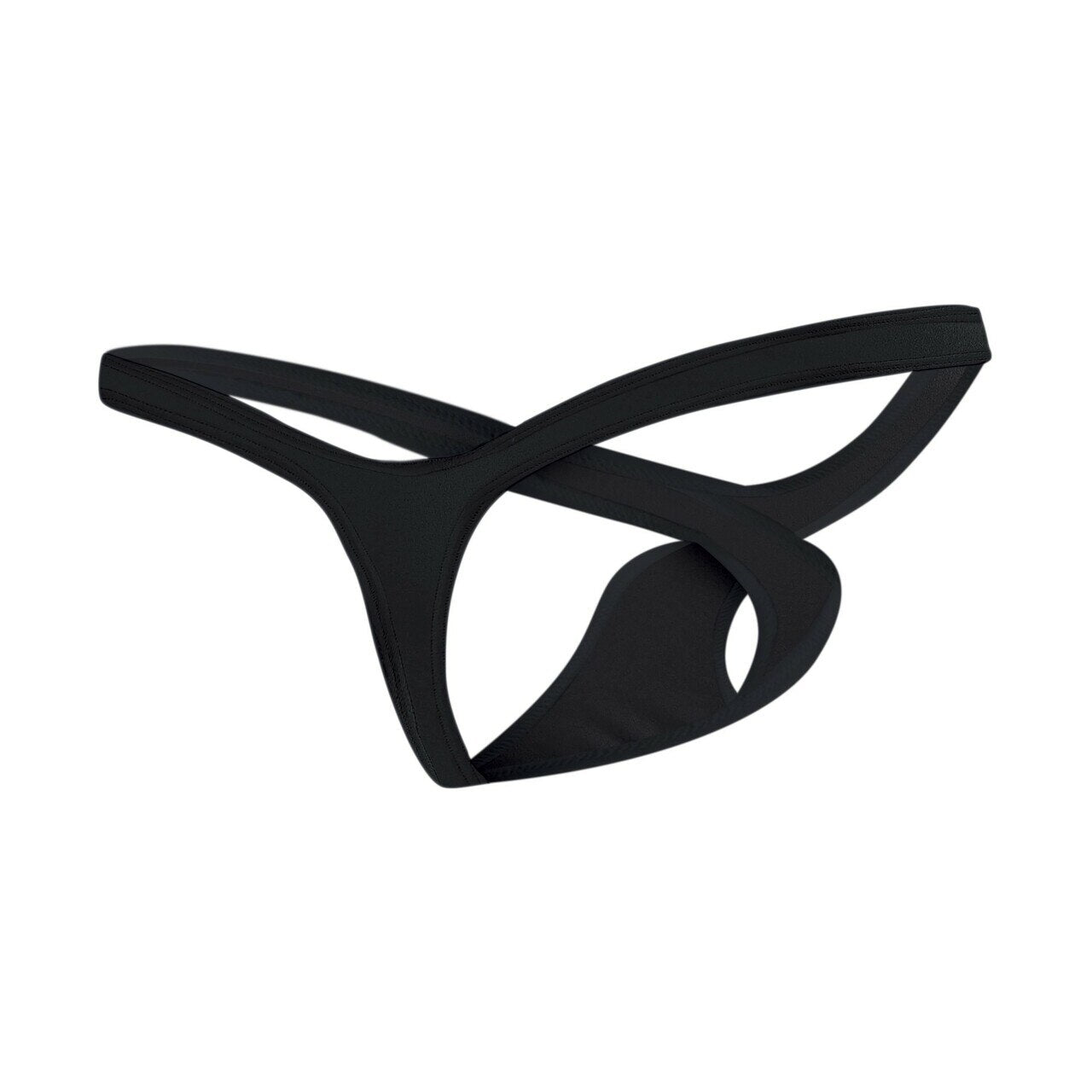 Mens Joe Snyder Infinity Hole Thong Black