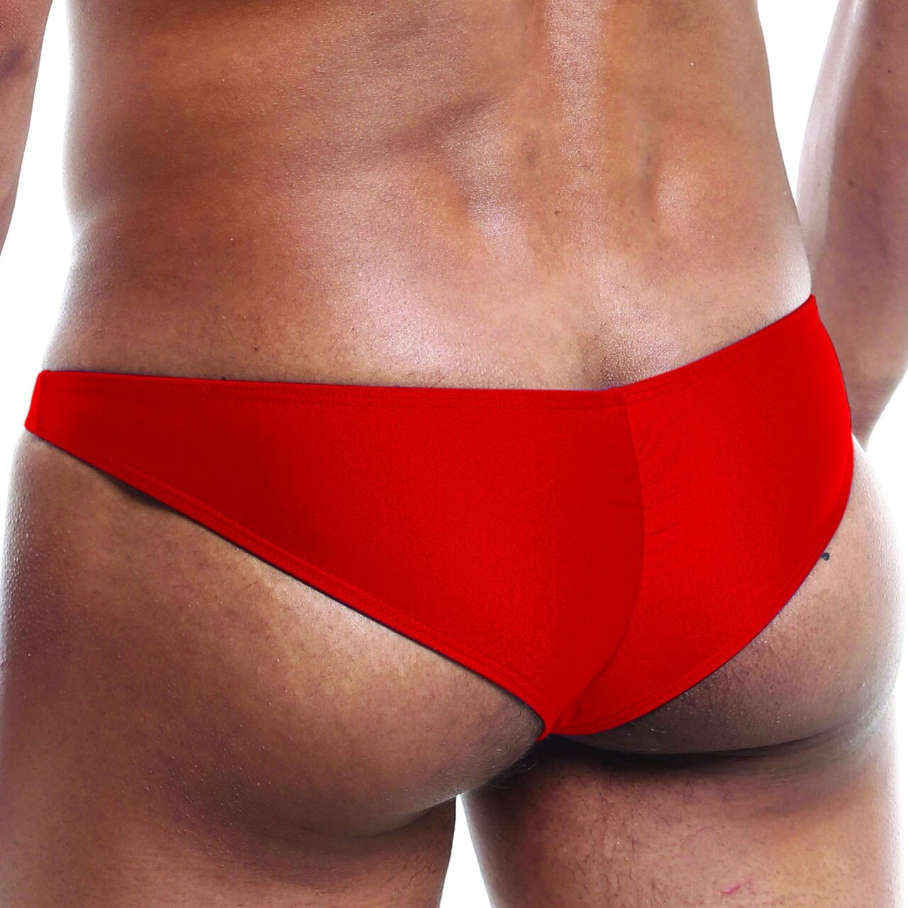 Mens Joe Snyder Infinity Hole Bikini Brief Red