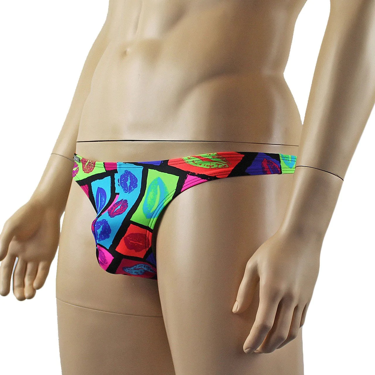 SALE - Mens Kiss Me Lips Thong with Sexy Back