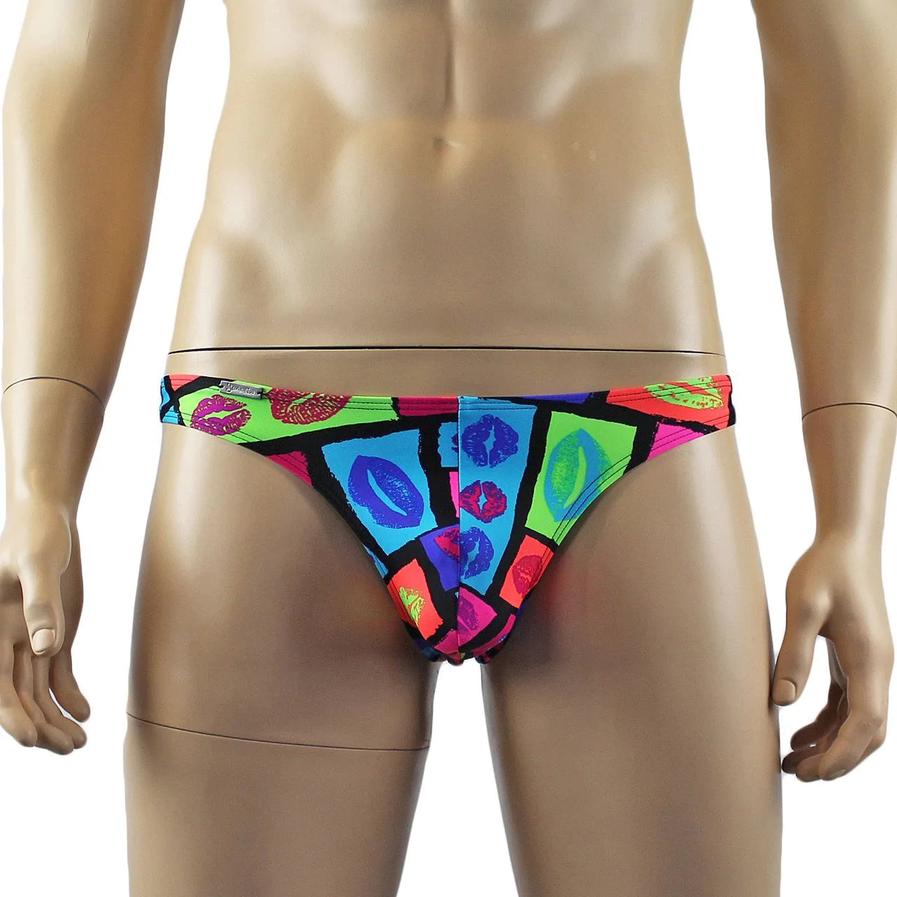SALE - Mens Kiss Me Lips Thong with Sexy Back